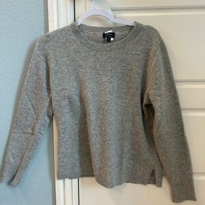 J. Crew Heather Gray Cashmere Sweater